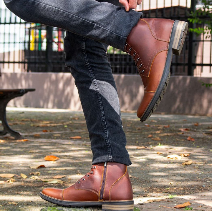 Botas de moda en cuero pra hombre